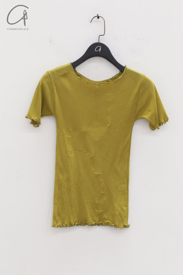 BASERANGE cotton T-shirt France BAS-TOGE-CG-AU24-LV green TOGE-CG-000